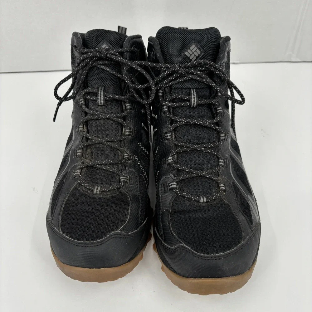 Columbia Newton Ridge Hiking Boots Mens 11 Black Waterproof Lightweight